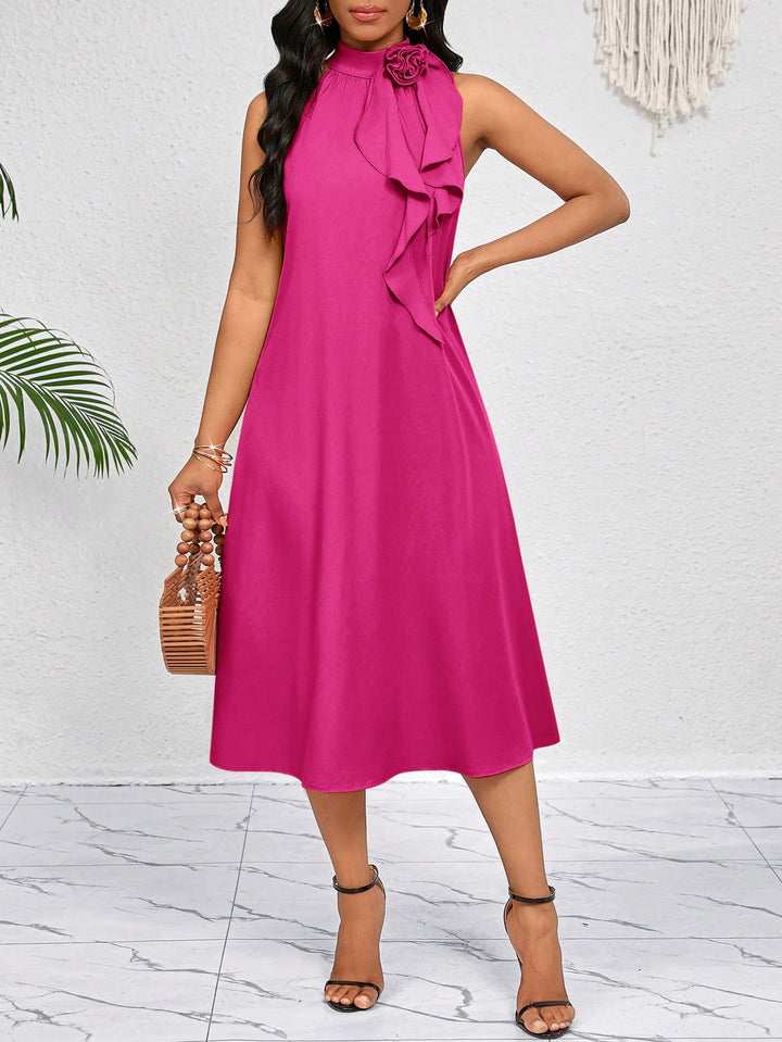 Rochie midi SHEIN, roz