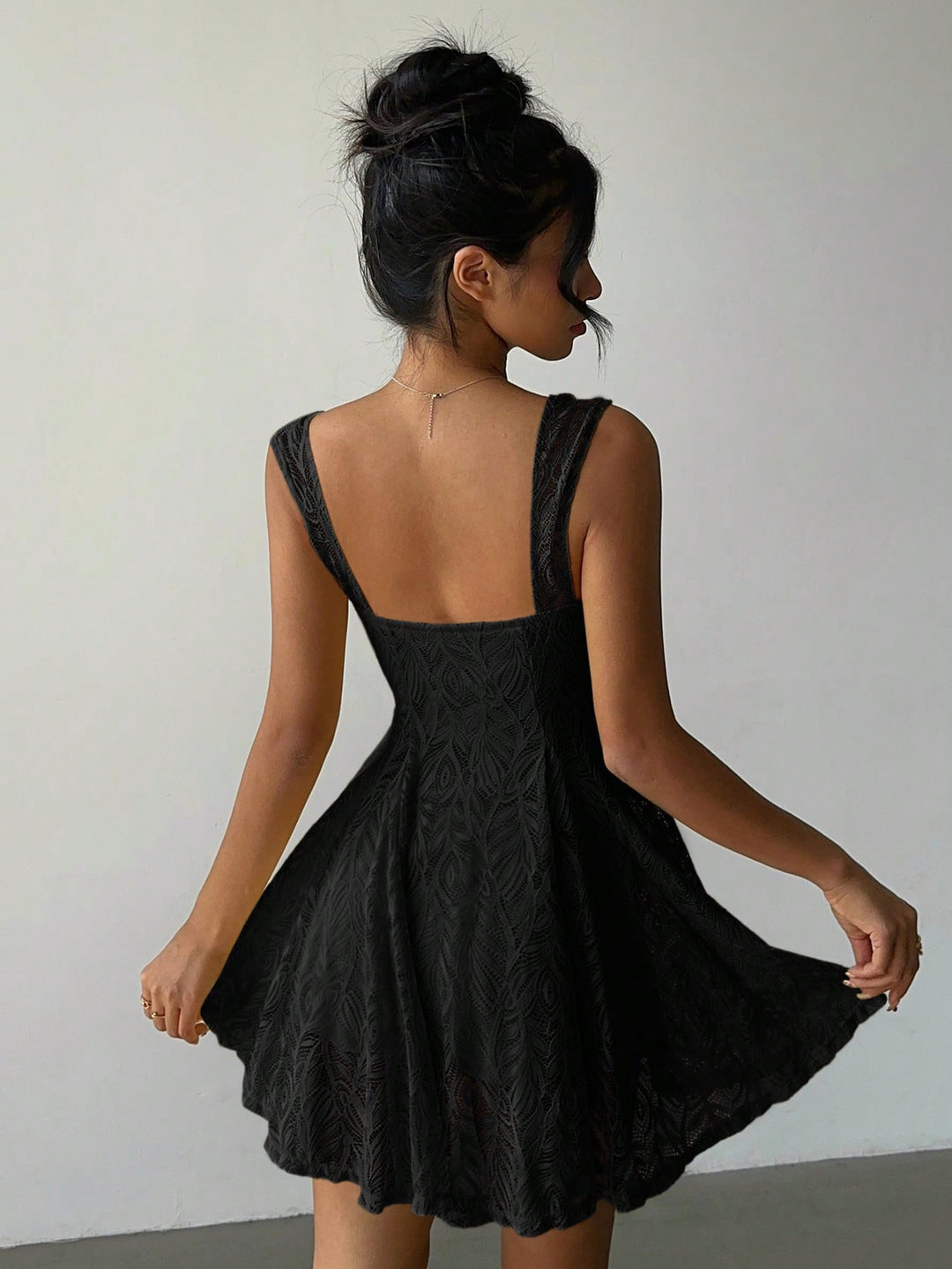 SHEIN mini ruha, fekete