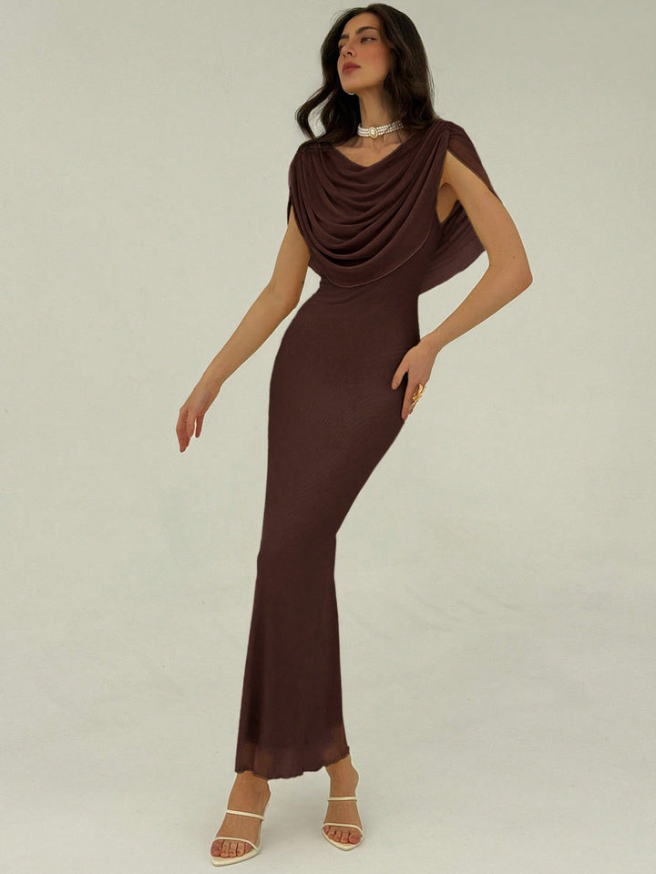 Rochie maxi SHEIN, maro