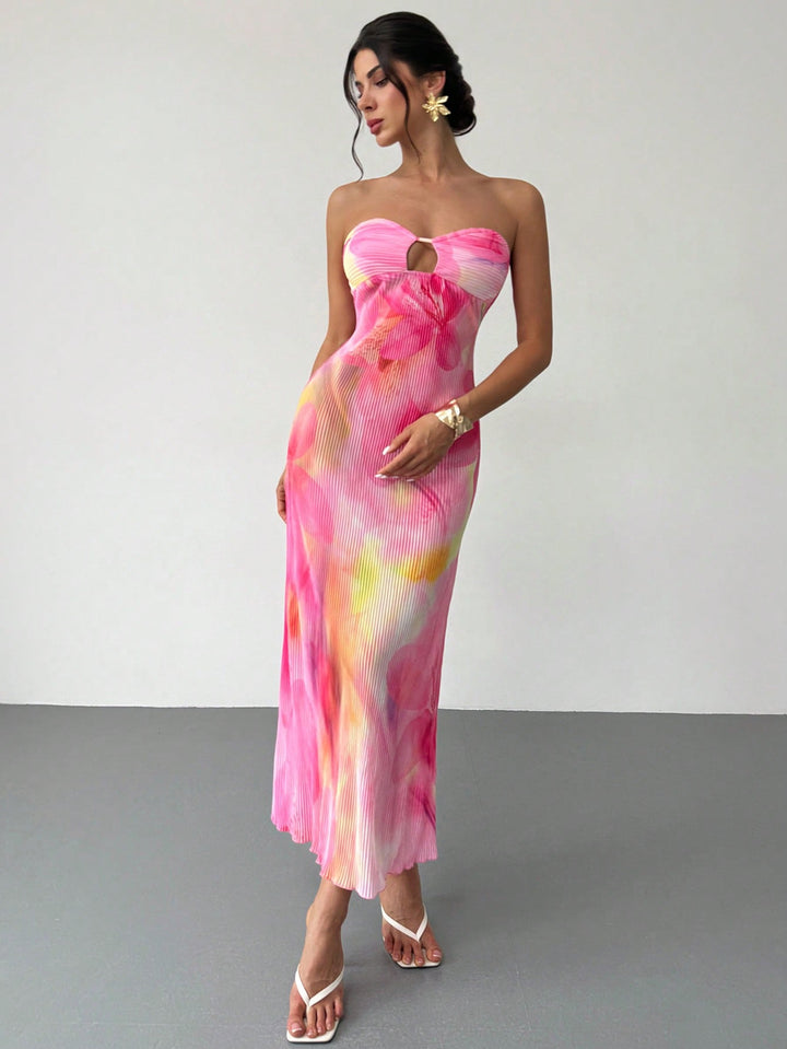 SHEIN maxi ruha, rózsaszín