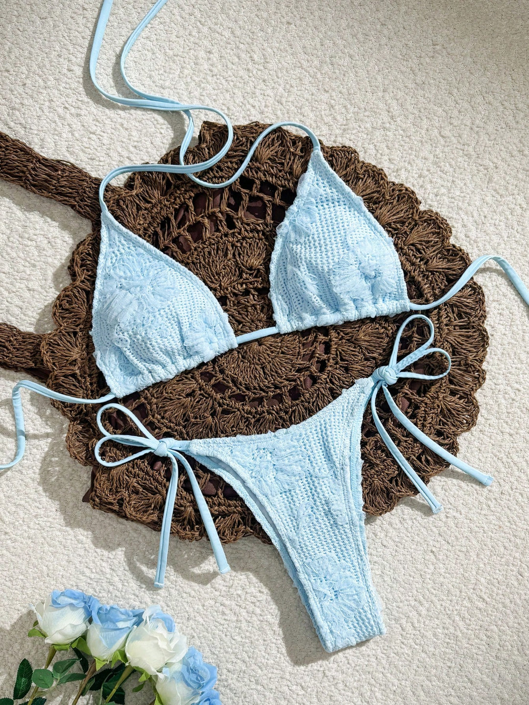 Set bikini SHEIN, albastru