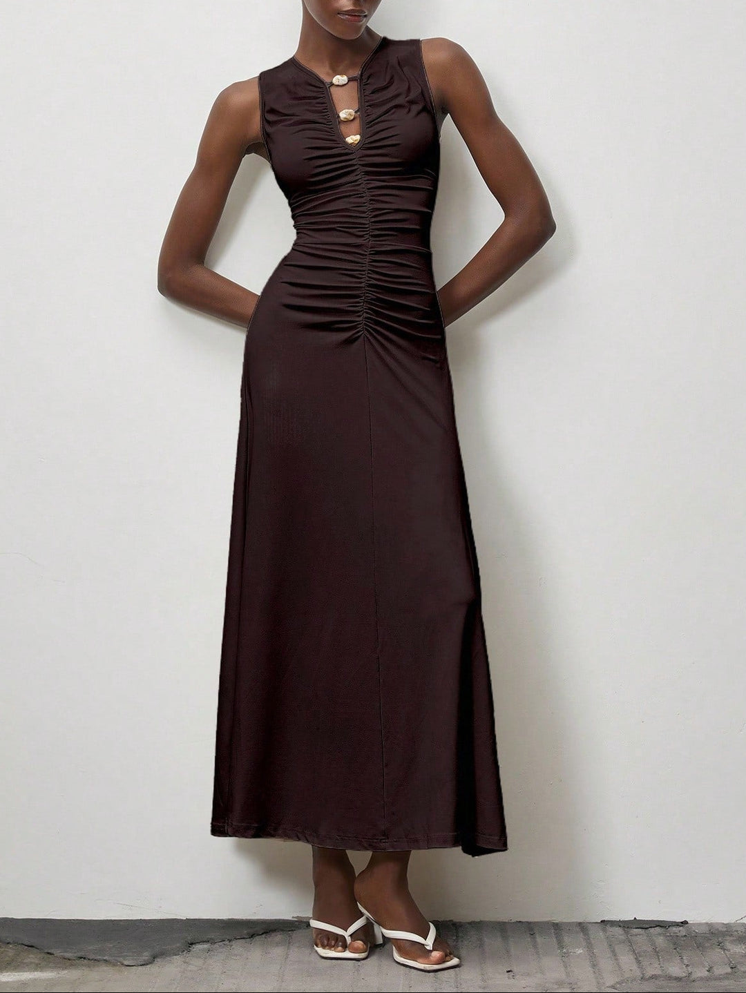 Rochie maxi Shein, maro