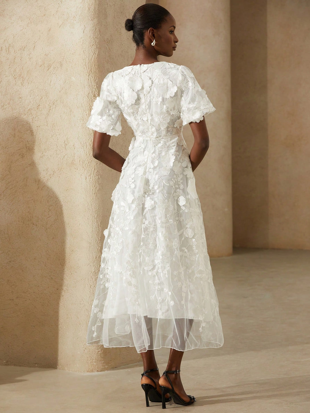 Rochie maxi SHEIN, alb