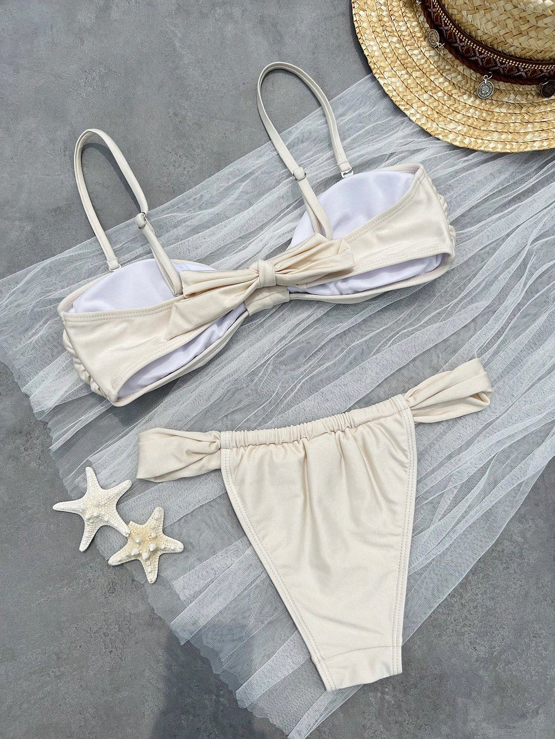 Set bikini SHEIN, portocaliu