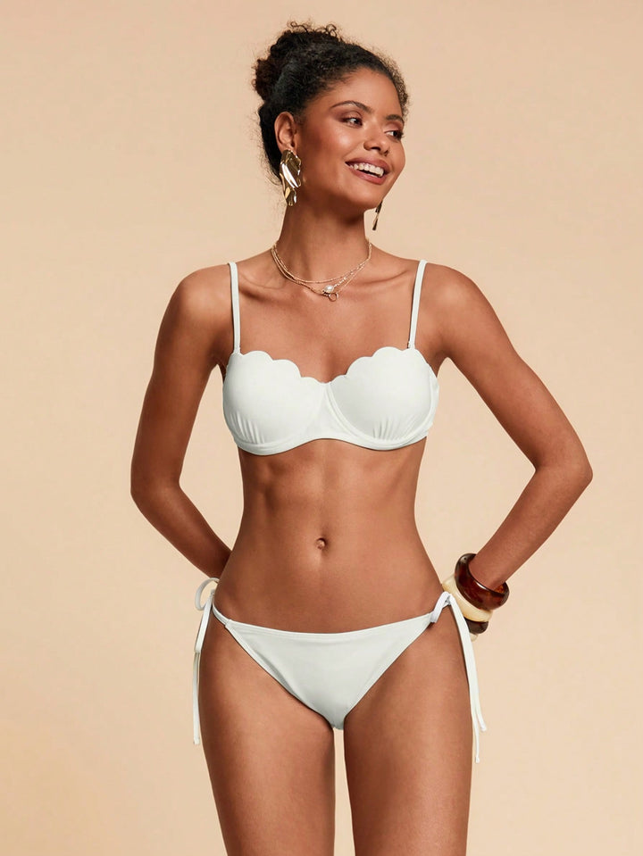 Set bikini SHEIN, alb