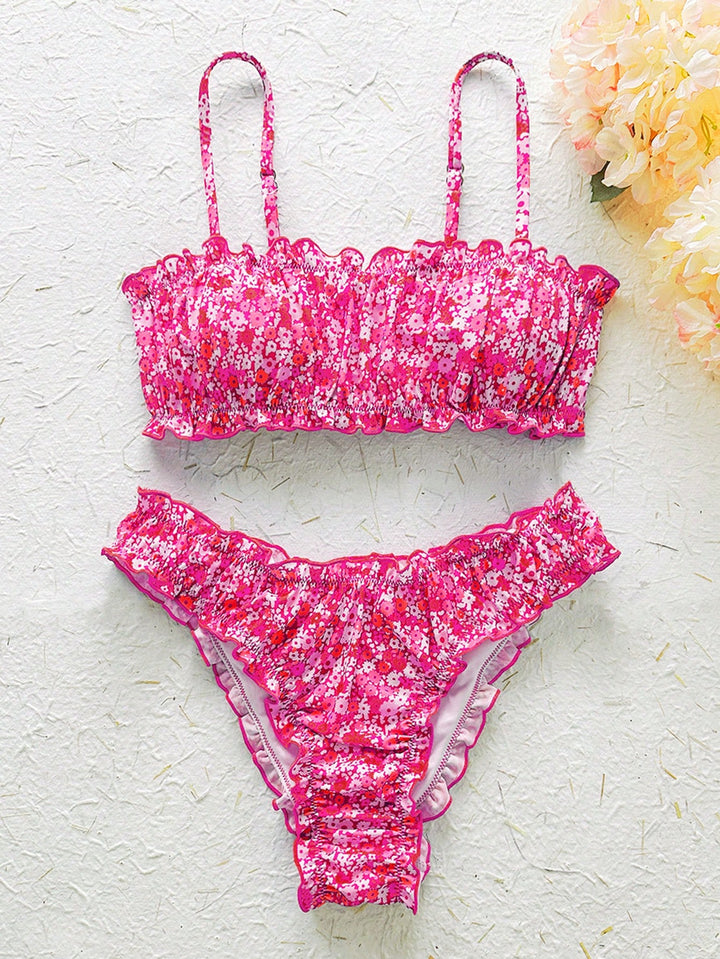 Set bikini SHEIN, roz