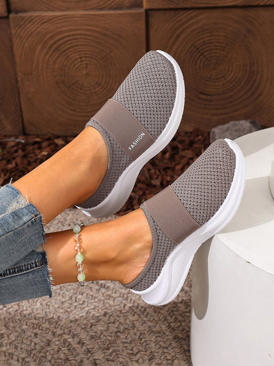 Pantofi sport SHEIN, maro