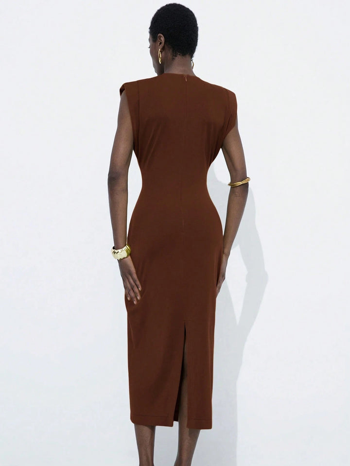 Rochie midi Shein, maro