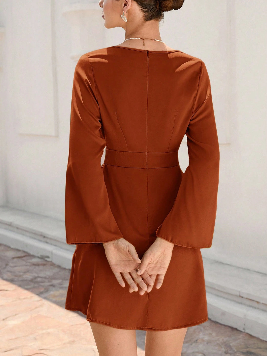Rochie mini Shein, cărămiziu