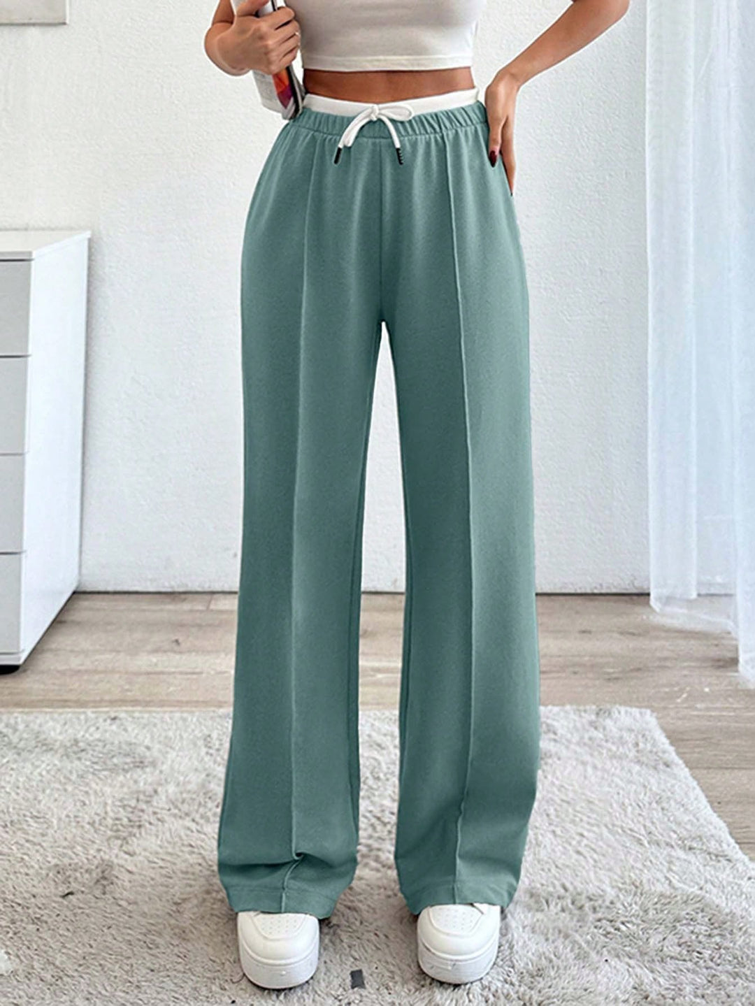 Pantaloni SHEIN, verde