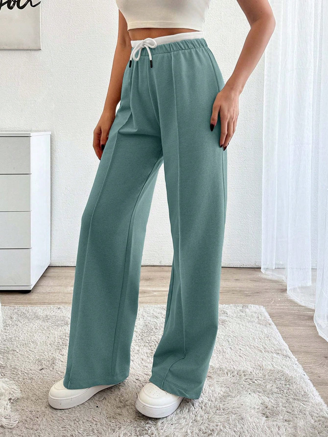 Pantaloni SHEIN, verde