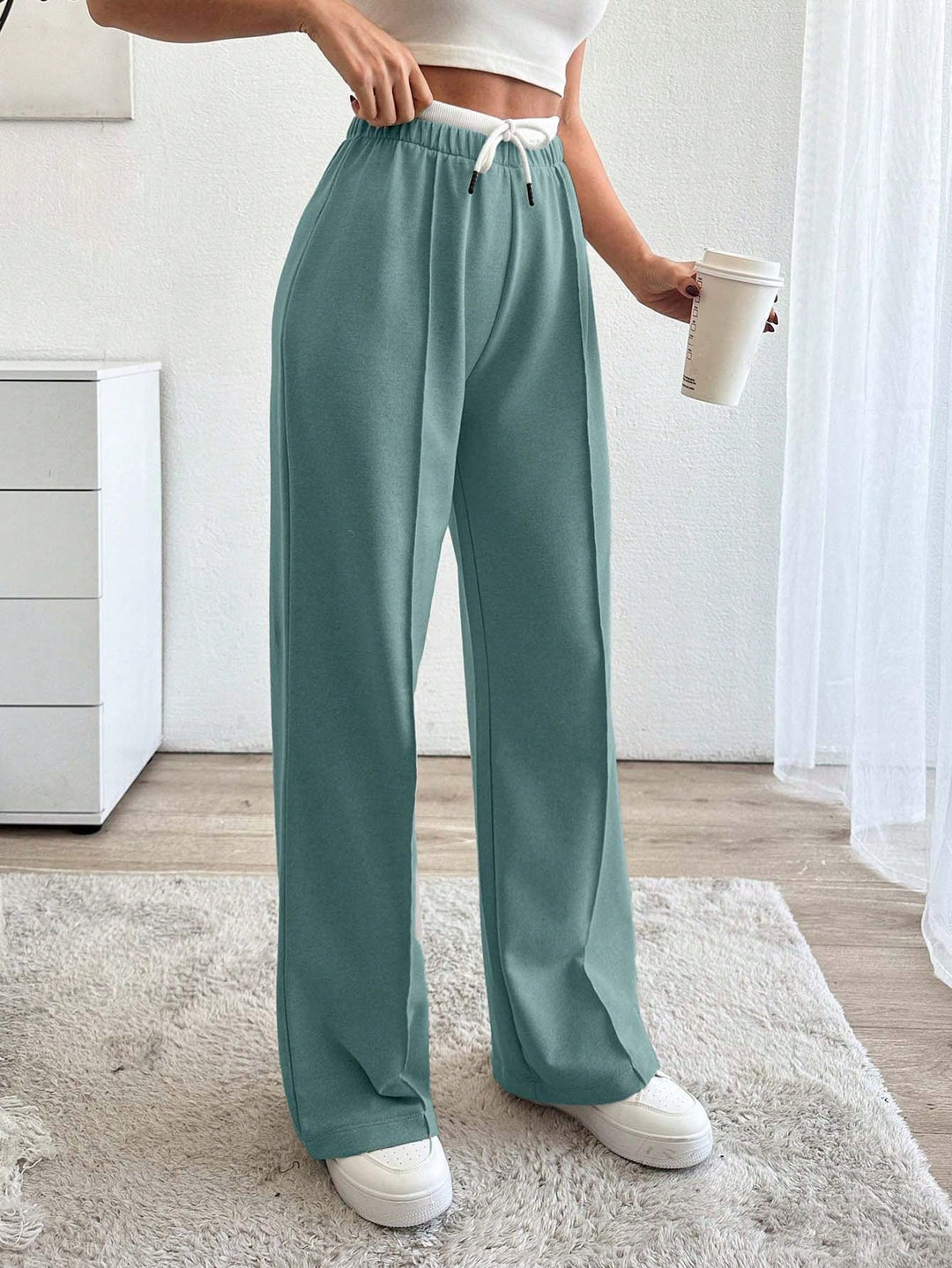 Pantaloni SHEIN, verde