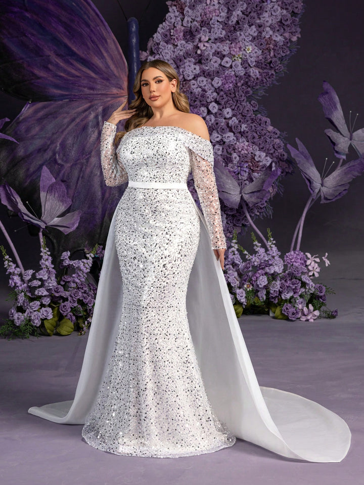 Rochie de mireasă SHEIN, alb