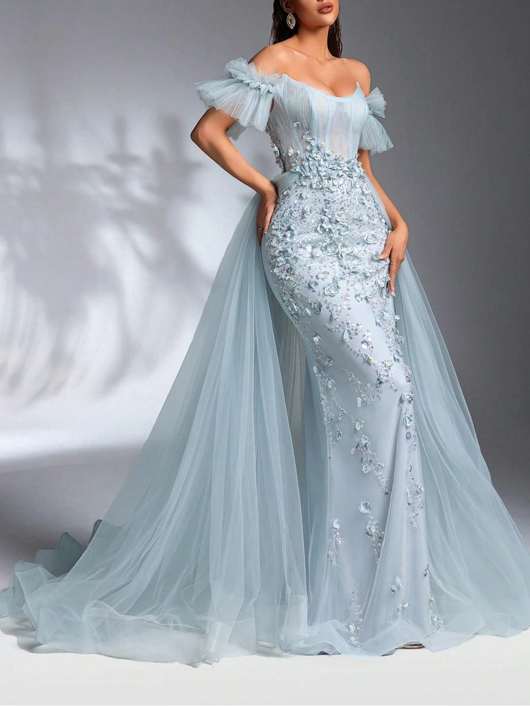 SHEIN maxi ruha, kék