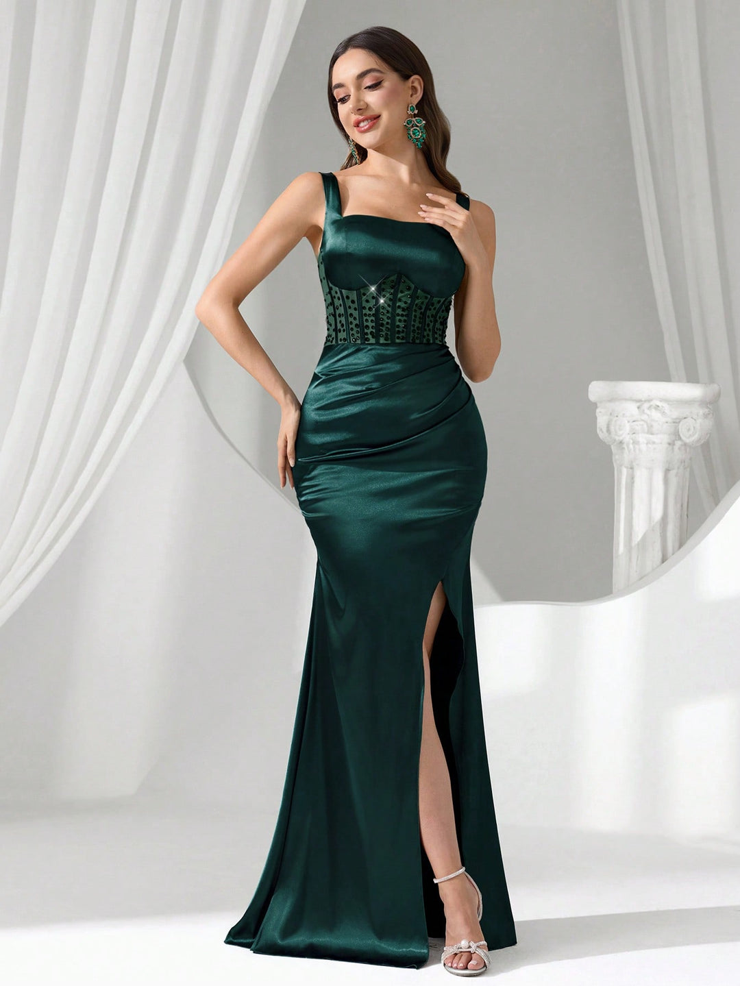 Rochie SHEIN, verde
