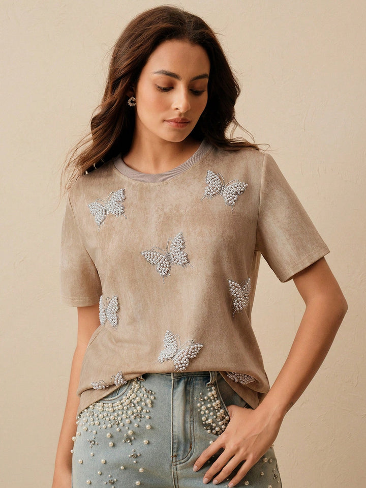 Tricou SHEIN, kaki