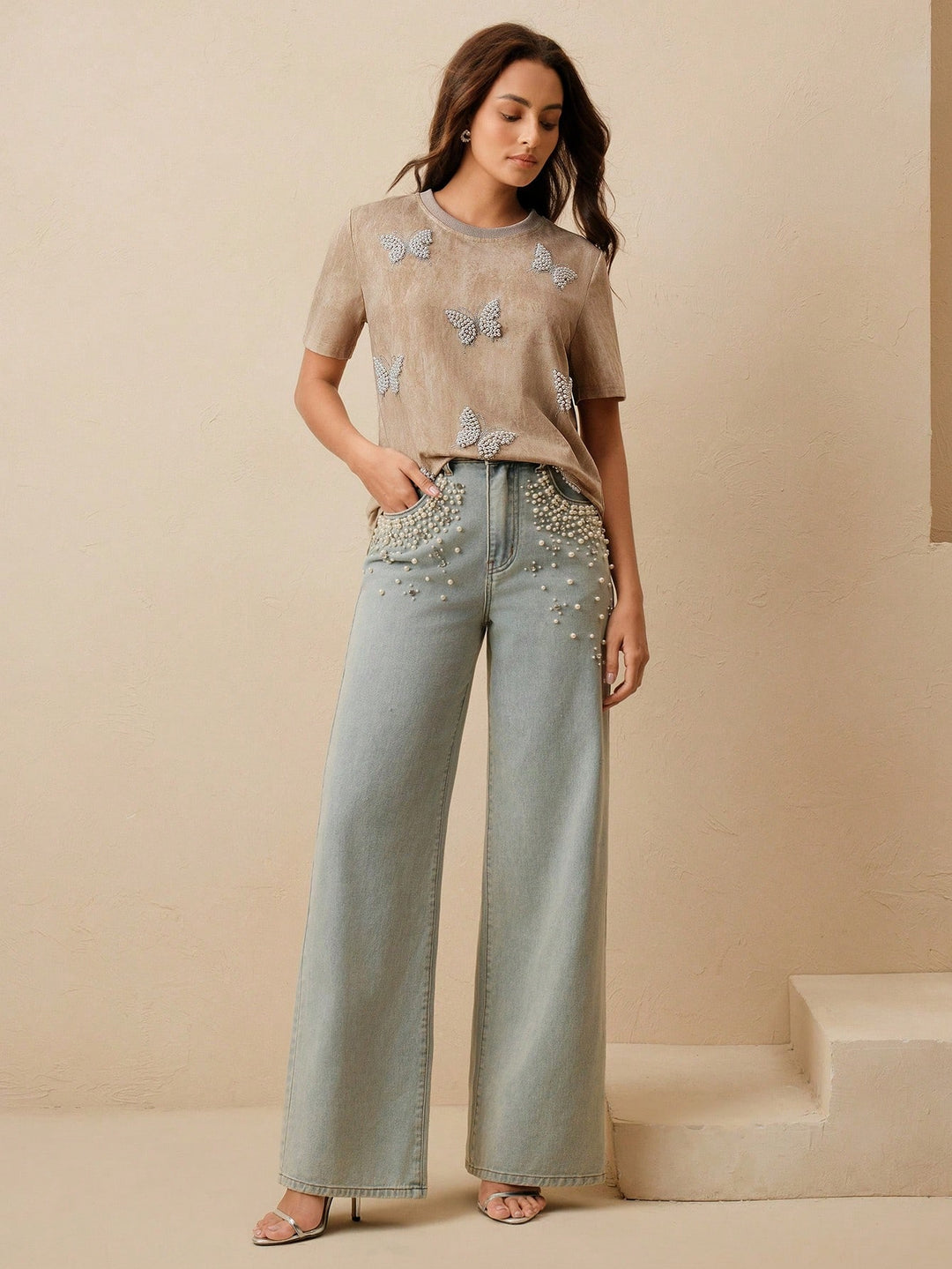 Tricou SHEIN, kaki
