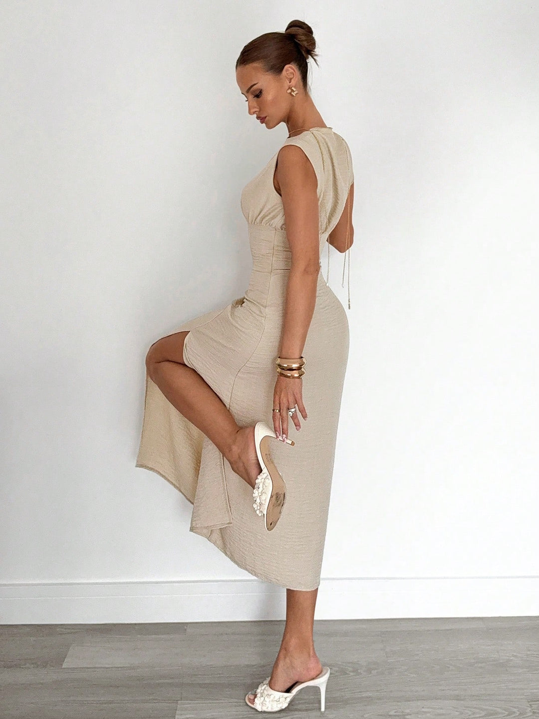 Rochie maxi SHEIN, portocaliu