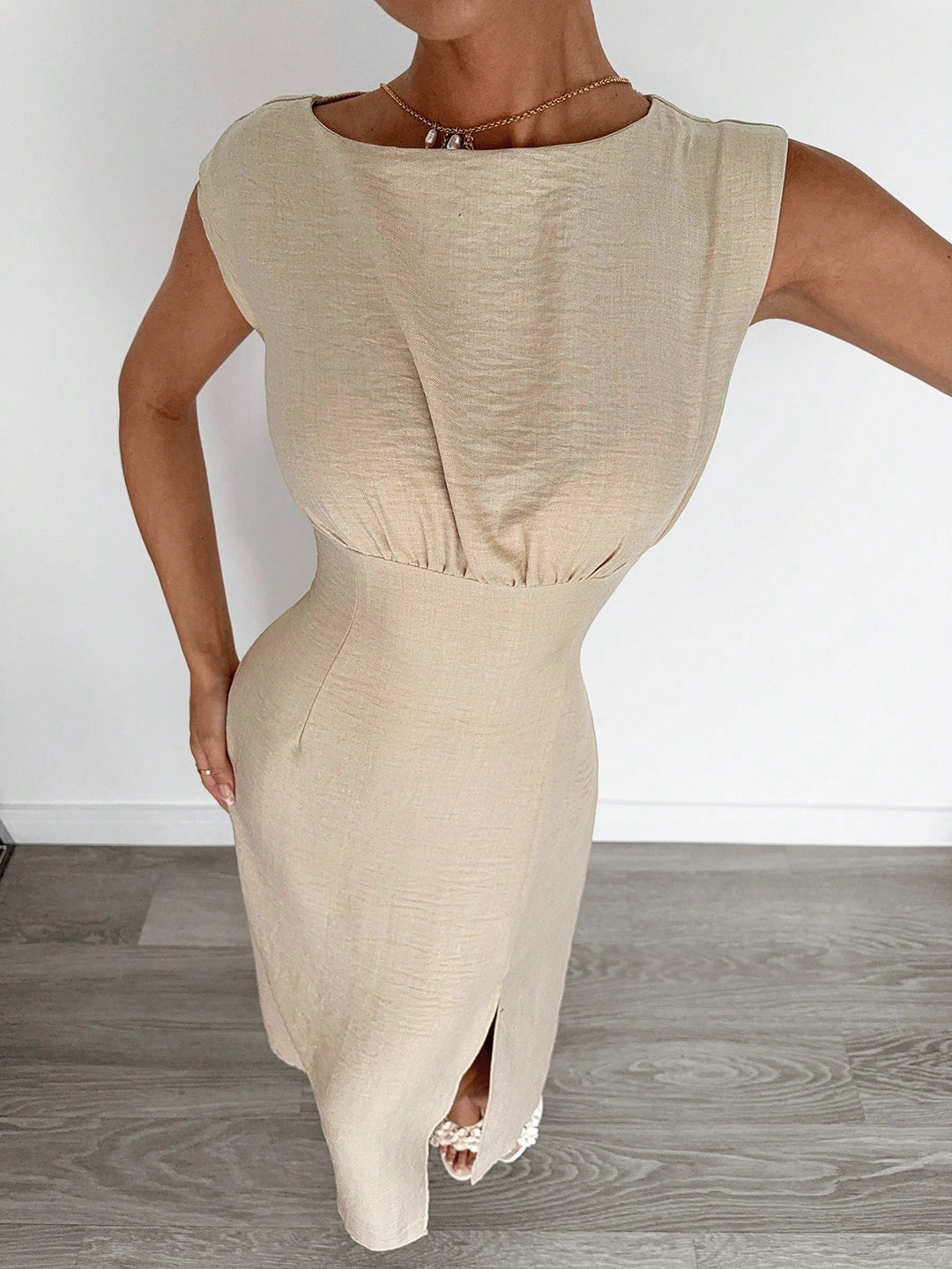 Rochie maxi SHEIN, portocaliu