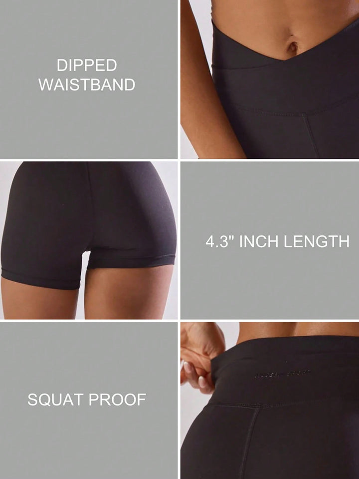 Pantaloni scurți SHEIN, negru