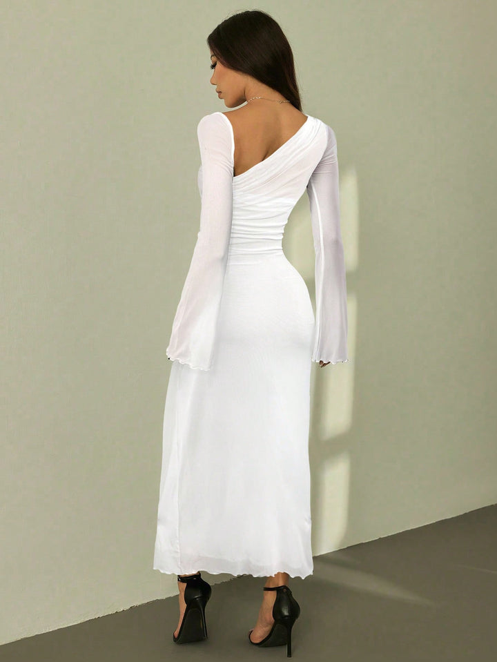 Rochie maxi SHEIN, alb