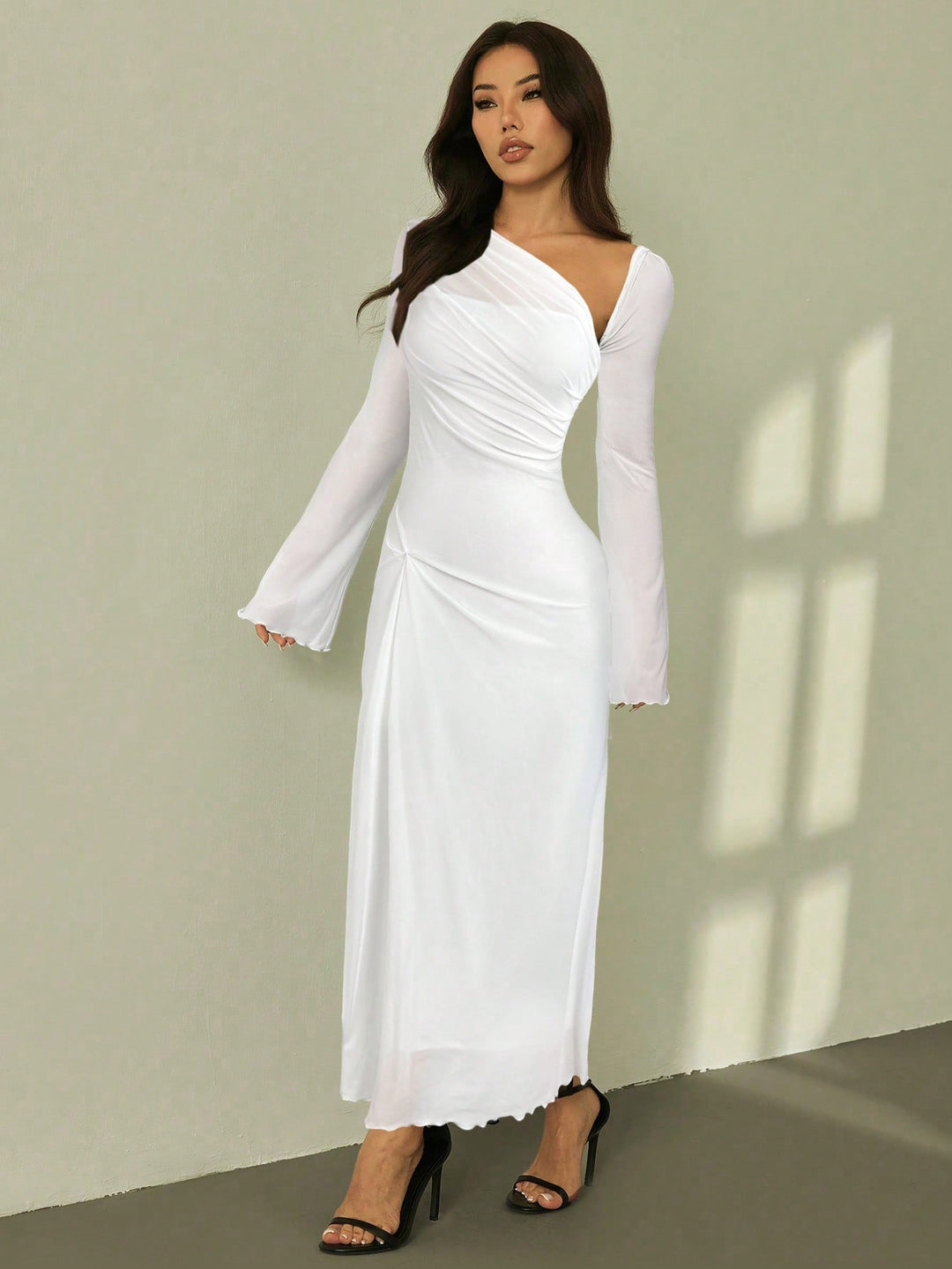 Rochie maxi SHEIN, alb