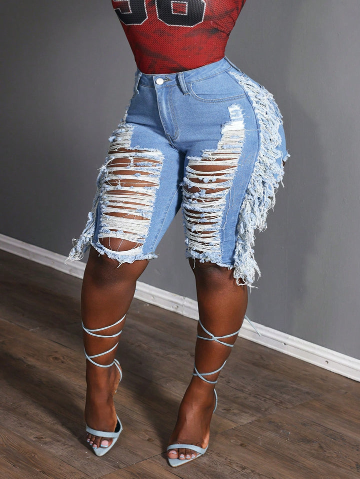 Farmer rövidnadrág SHEIN, kék
