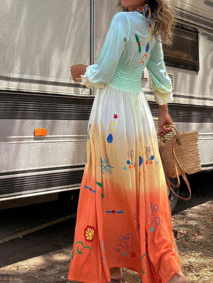 Rochie maxi SHEIN, mix culori