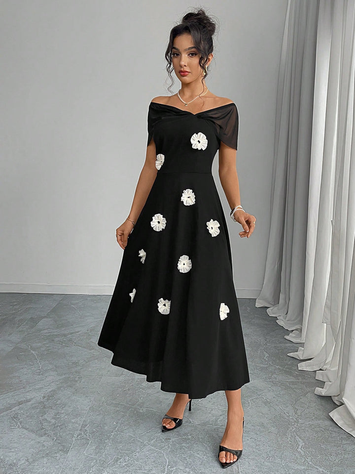 Rochie midi SHEIN, negru
