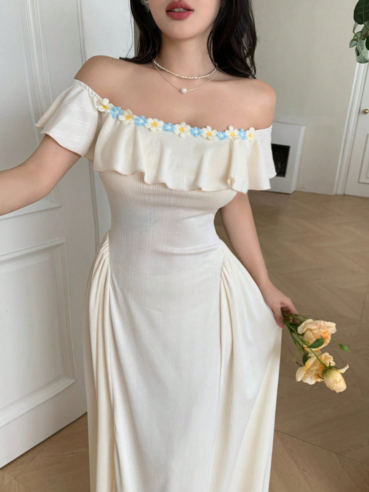 Rochie maxi SHEIN, bej