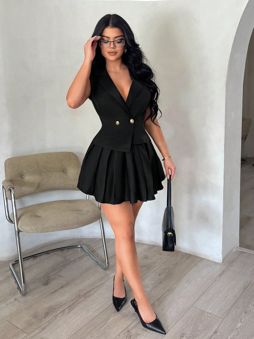 Costum SHEIN, negru