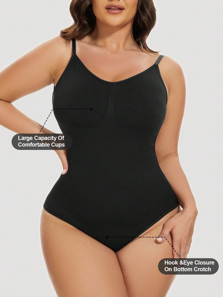 SHEIN alakformáló body, fekete