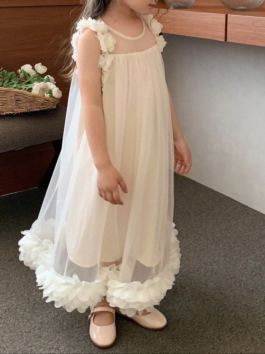 SHEIN ruha, krémszínű