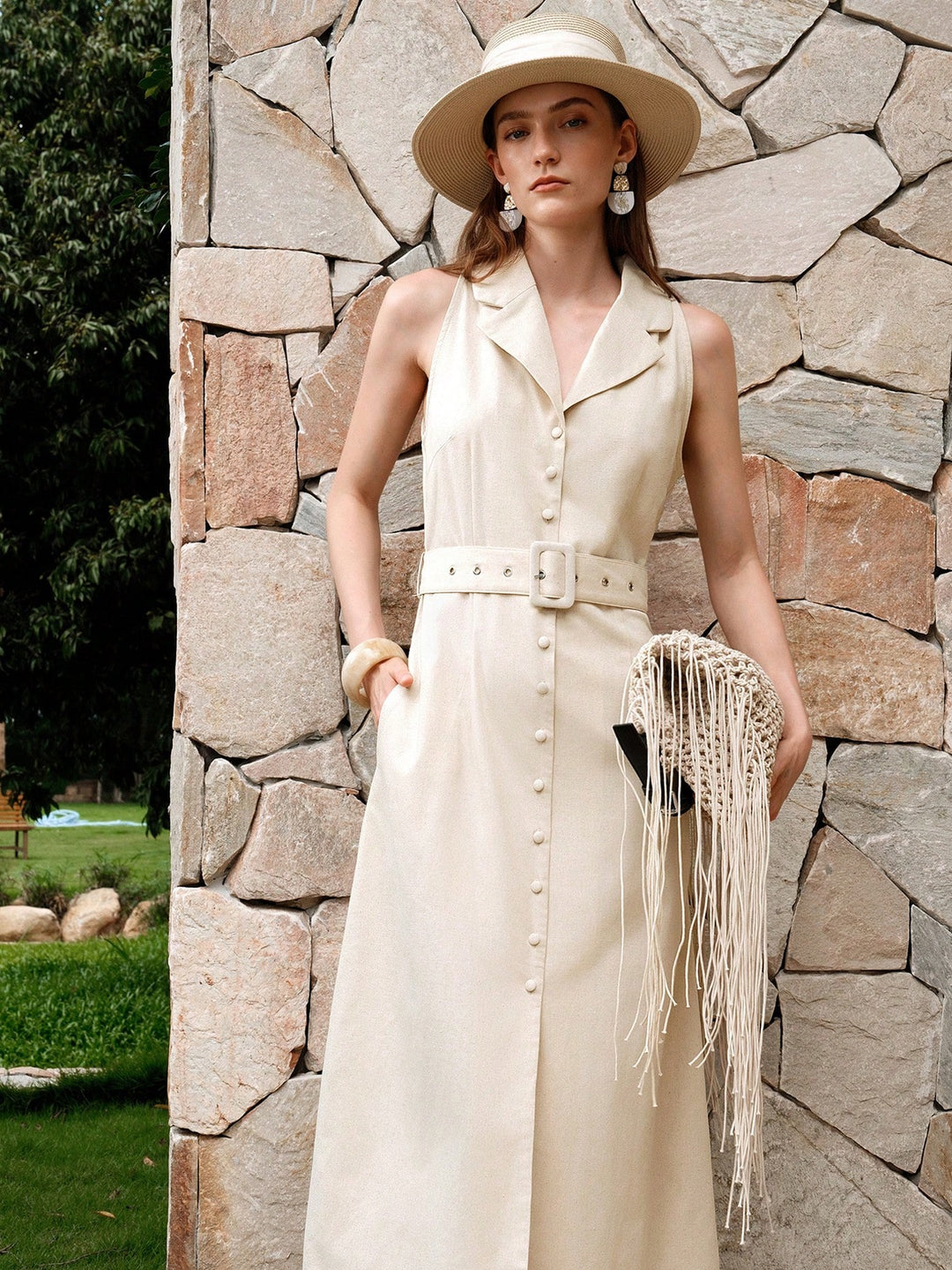 Rochie maxi SHEIN, portocaliu