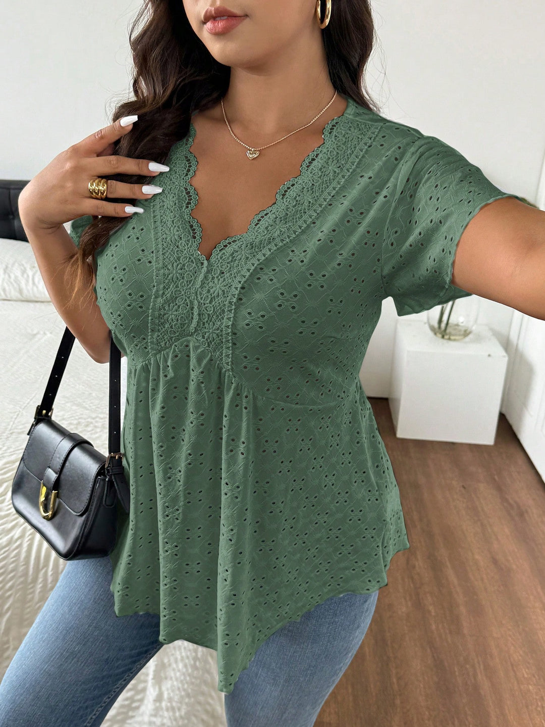 Tricou SHEIN, verde