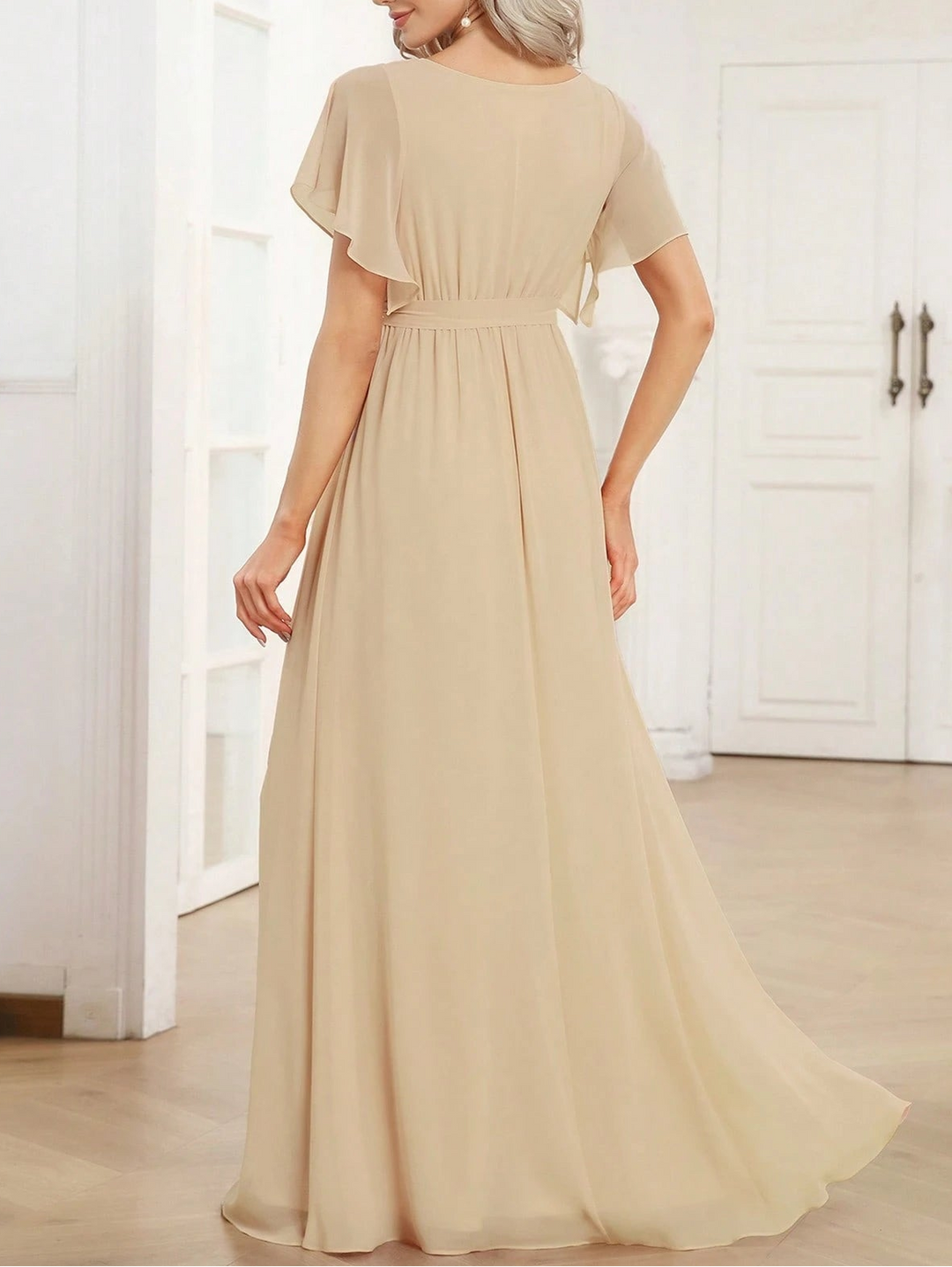 SHEIN maxi ruha, krémszínű