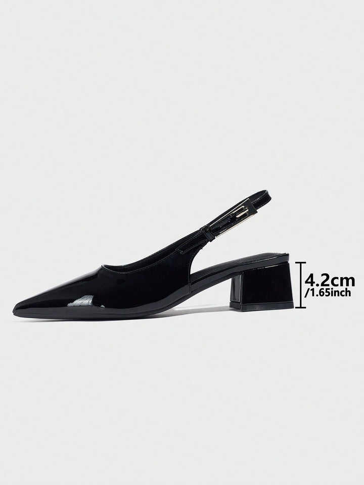 Pantofi cu toc SHEIN, negru