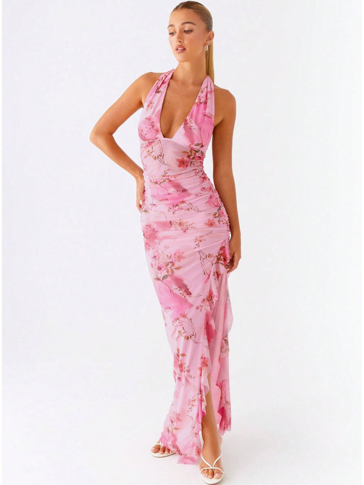 Rochie maxi SHEIN, roz