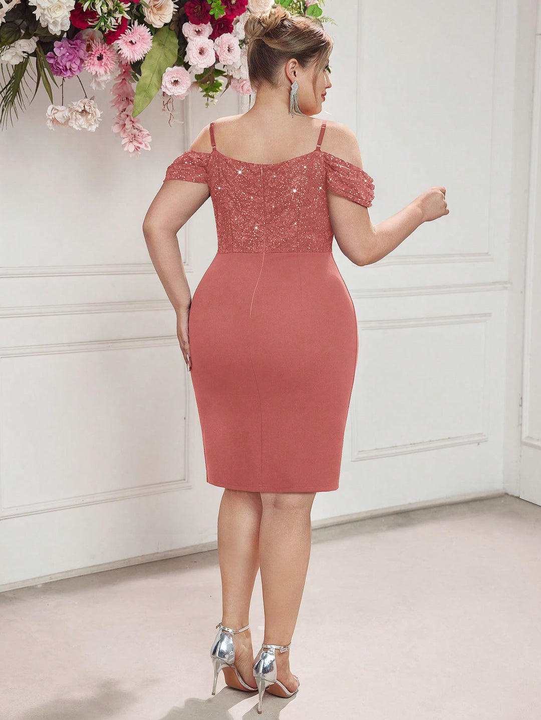 Rochie de ocazie SHEIN, roz