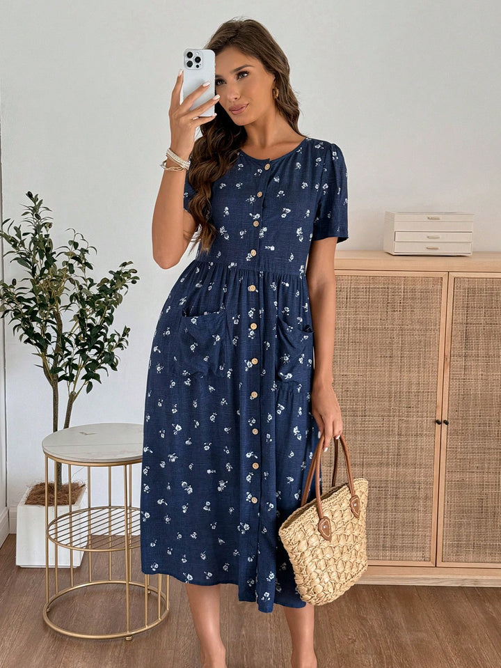 Rochie midi SHEIN, mix culori