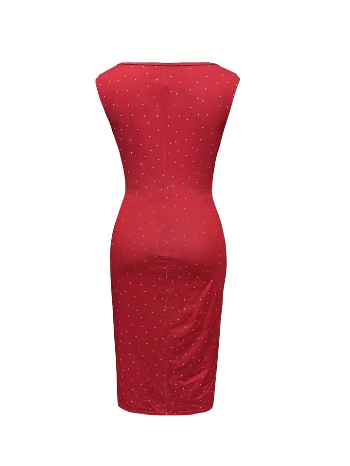 Rochie midi SHEIN, roșu