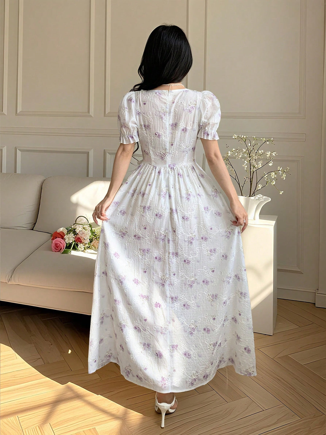 Rochie maxi SHEIN, mix culori