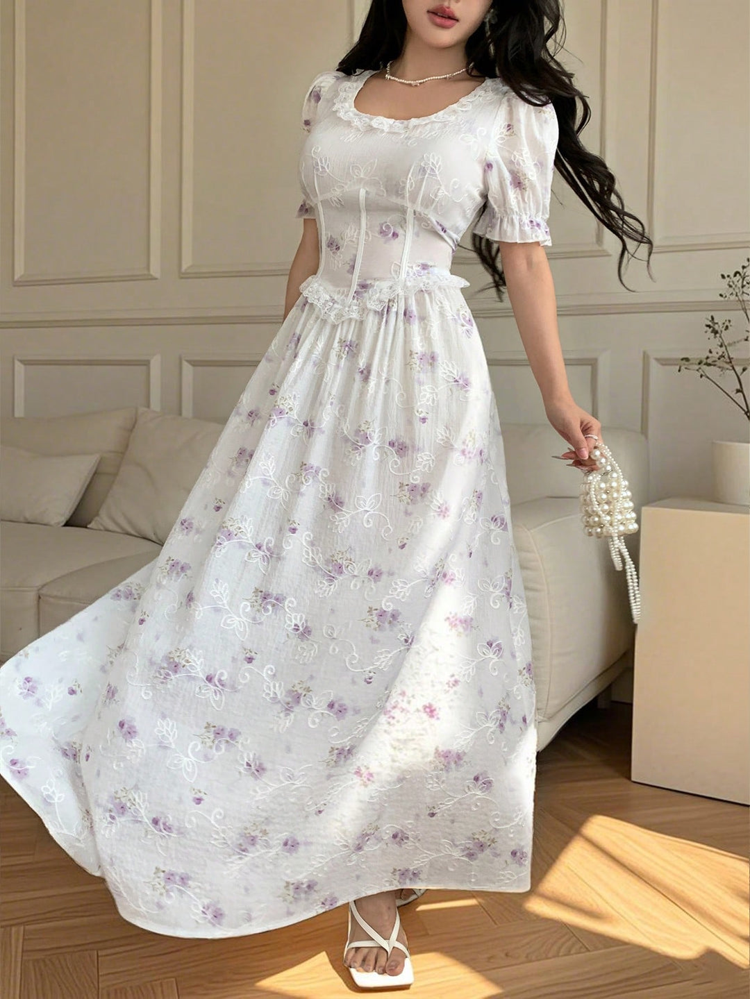 Rochie maxi SHEIN, mix culori