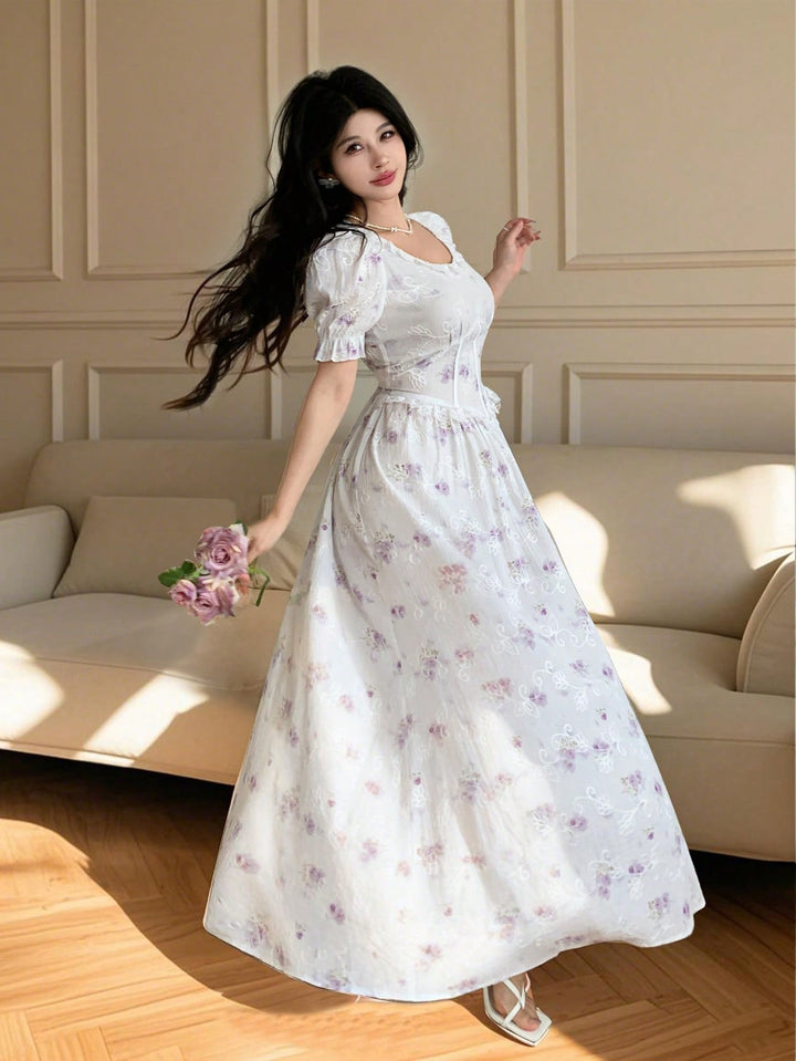 Rochie maxi SHEIN, mix culori