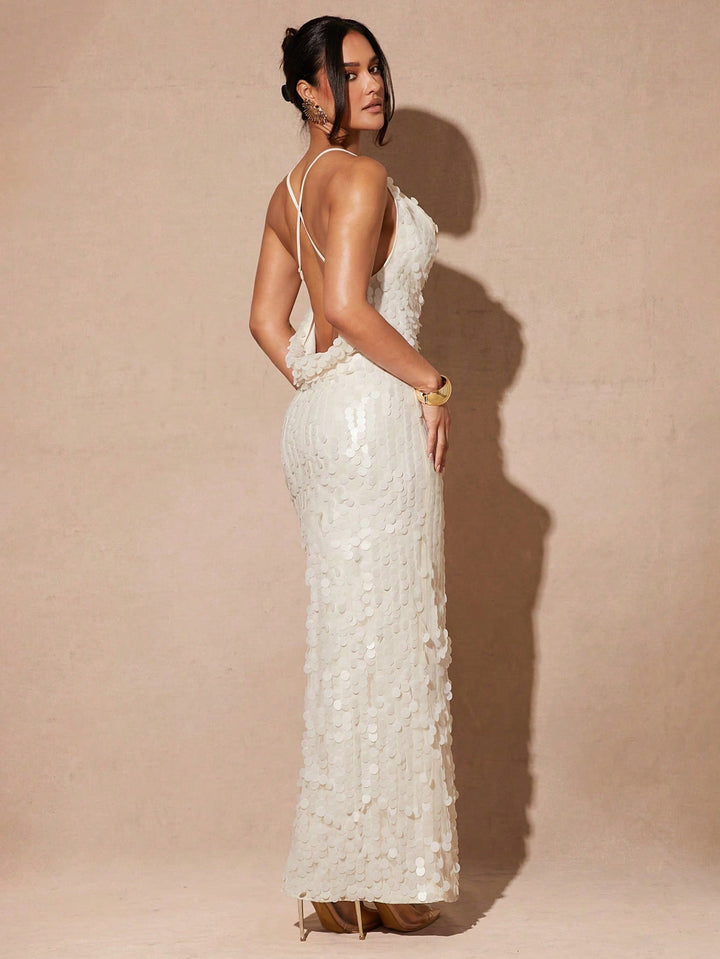 Rochie maxi SHEIN, portocaliu