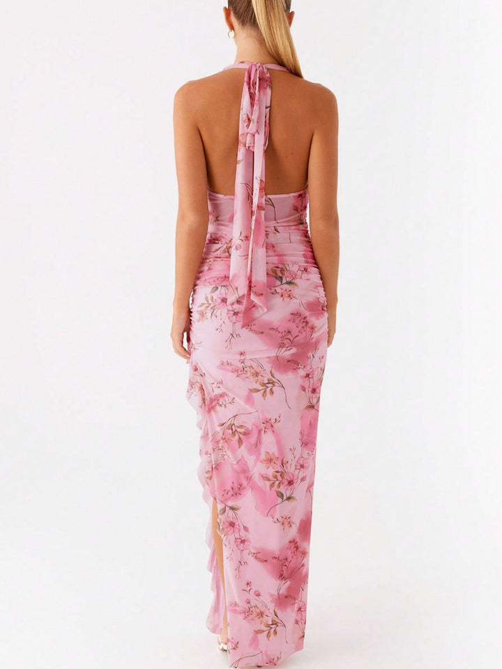 Rochie maxi SHEIN, roz