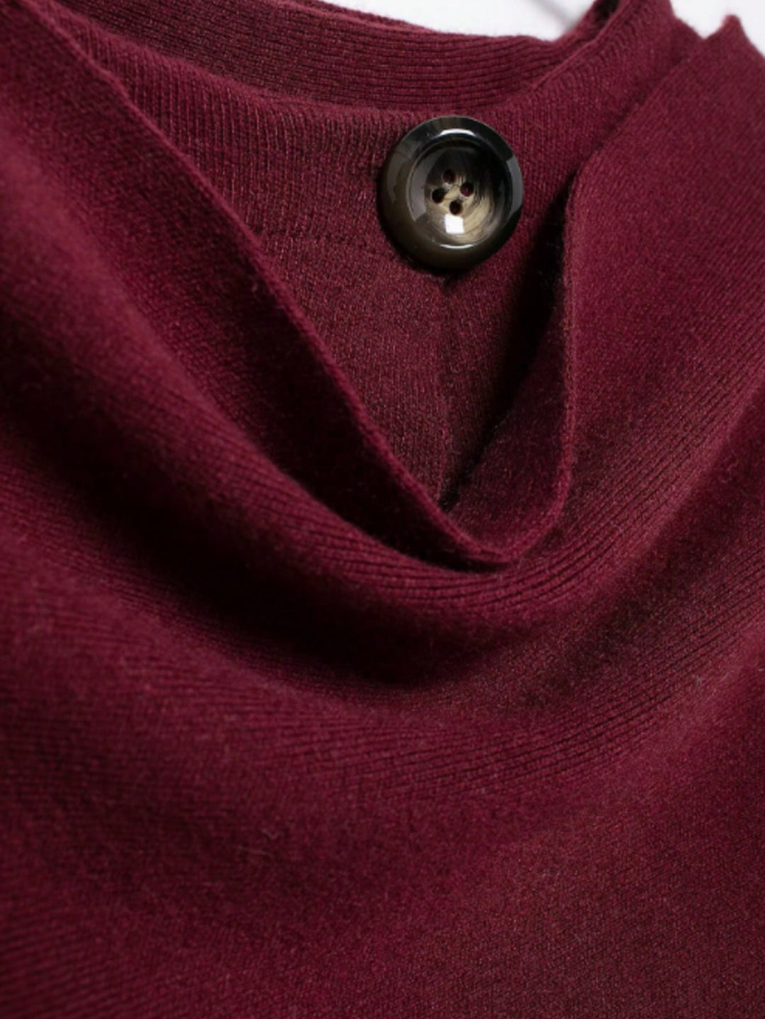 Cardigan poncho SHEIN, vișiniu