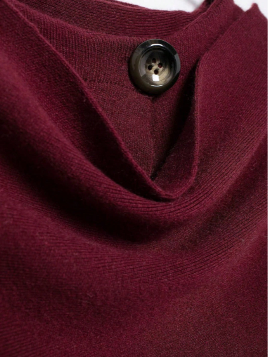 Cardigan poncho SHEIN, vișiniu