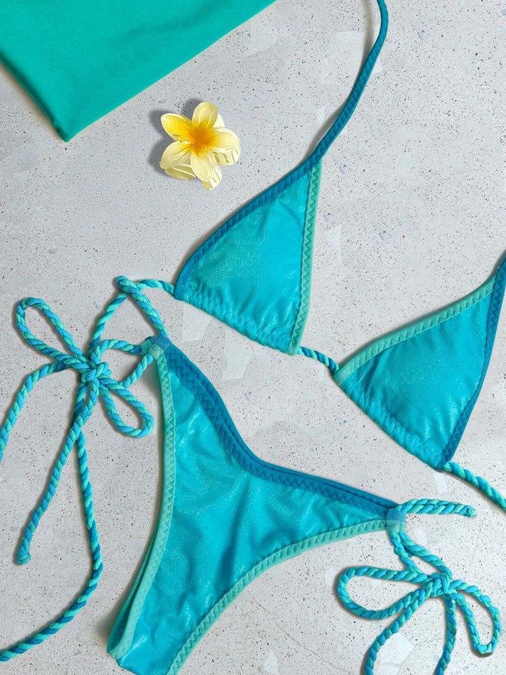 Set bikini SHEIN, albastru