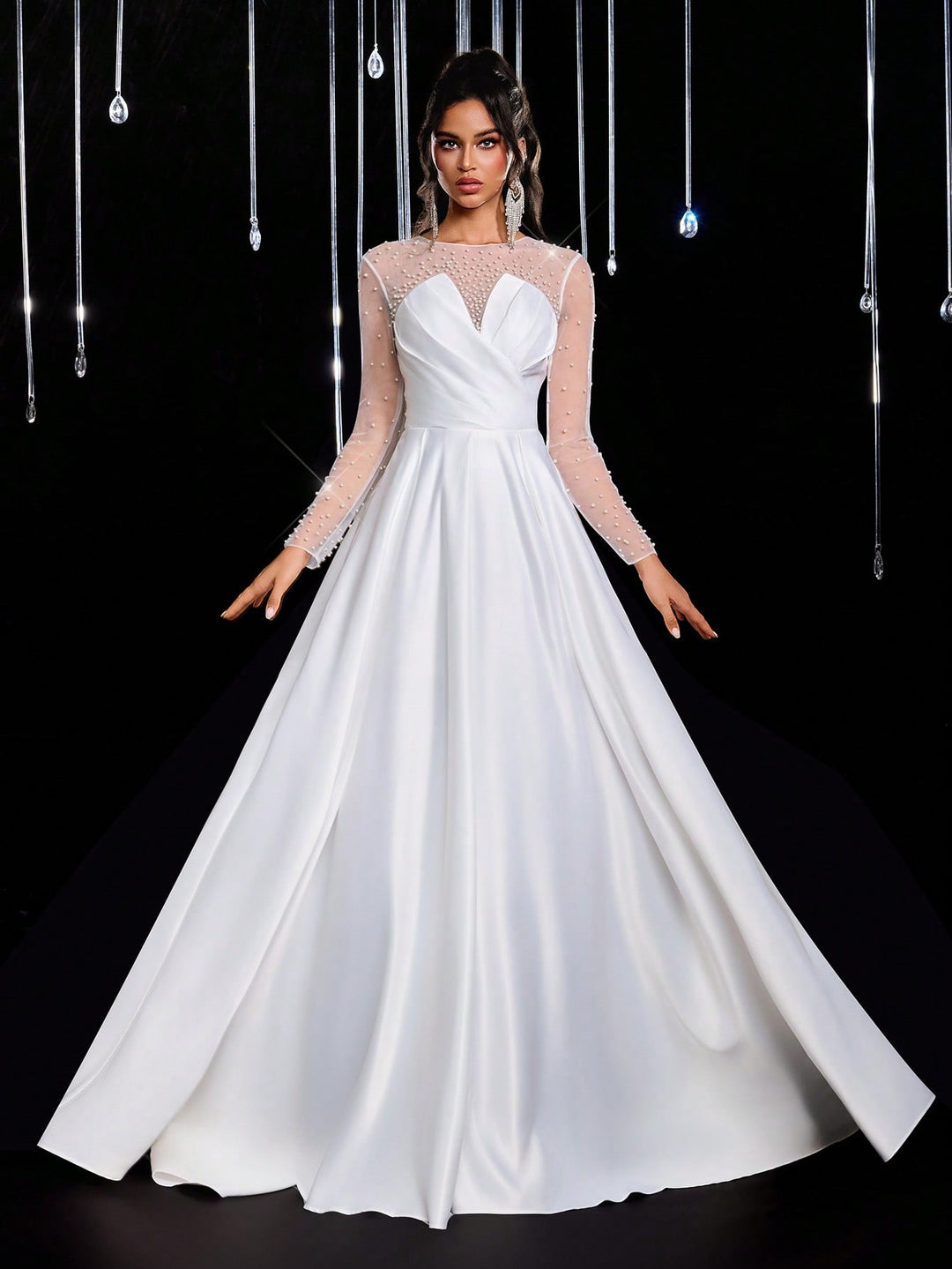 Rochie de mireasă SHEIN, bej